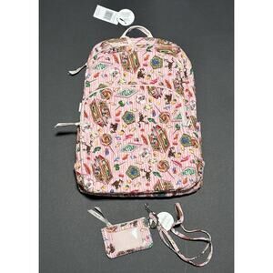 Vera Bradley Harry Potter Honeydukes Large Backpack ID Case Card Wallet Lanyard